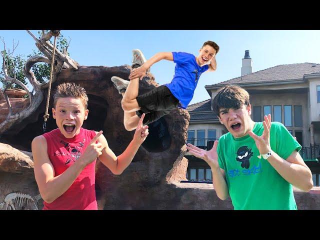 Pool FLIP challenge!  Loser prank calls crush!!