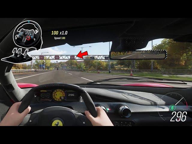 Ferrari LaFerrari - Realistic driving - Forza Horizon 4 | Logitech g29 gameplay