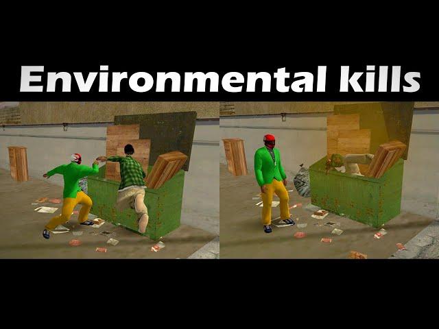 GTA San Andreas Environmental kills Mod