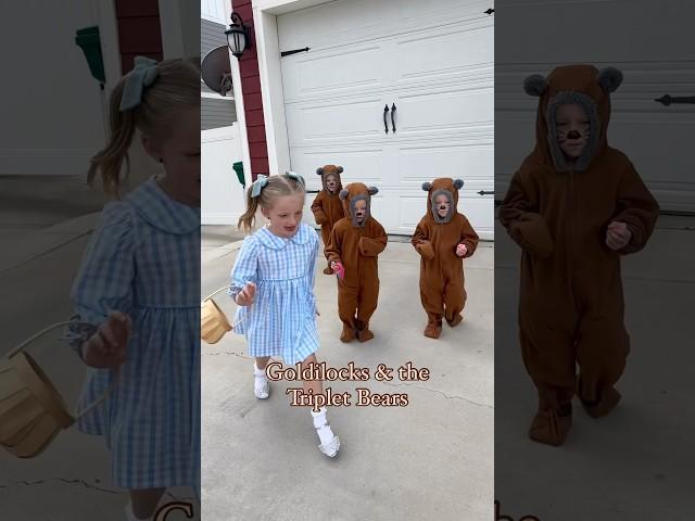 Goldilocks & the 3 Triplet Bears  Happy Halloween!