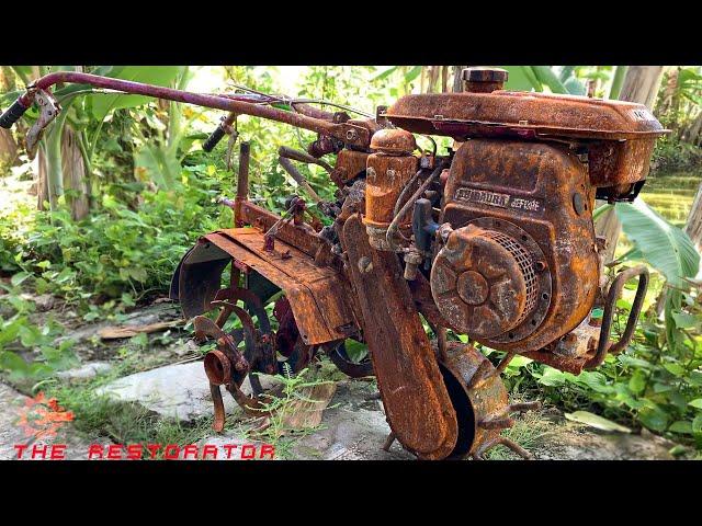 Restoration SHIBAURA TILLER Vintage | Restore Tiller Rusty