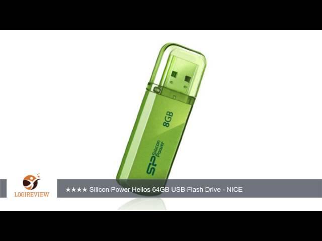 Silicon Power Helios 101 8GB USB 2.0 Flash Drive, Apple Green (SP008GBUF2101V1N) | Review/Test