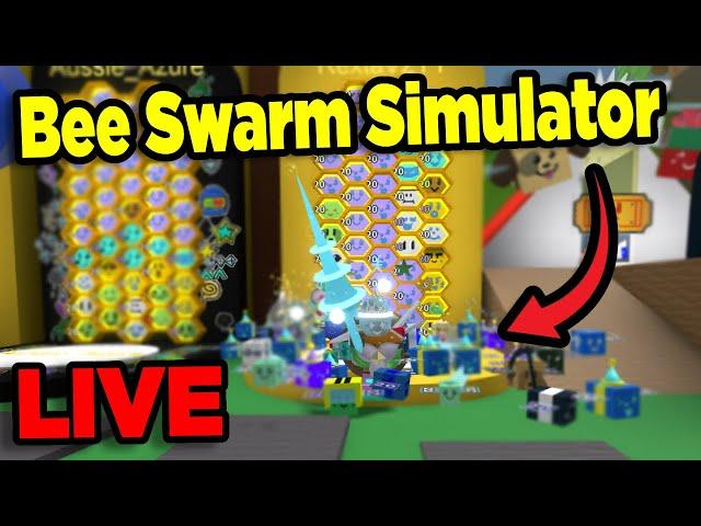 LIVE | Bee Swarm Simulator | Boosting And playing with viewers