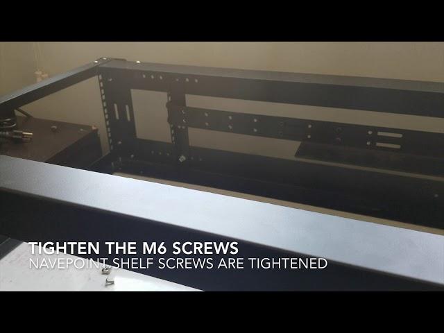 Tighten the Screws on the NavePoint Shelf 1u