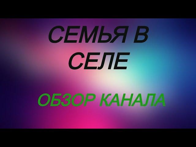 Семья в селе. Обзор канала. Мнение обычного зрителя.