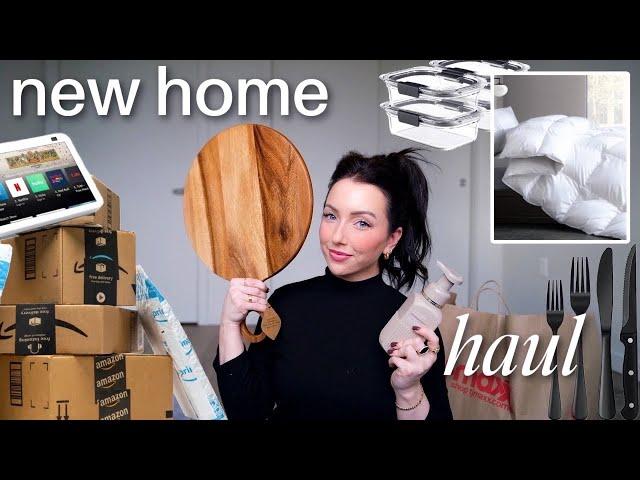 starting over...new apartment HUGE HAUL! tjmaxx, amazon, bath & body works...