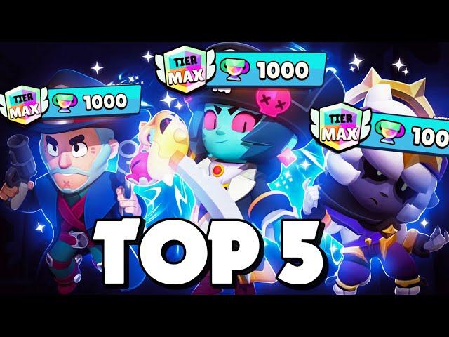 Top 5 Easiest MAX TIERS In Brawl Stars (New Meta)