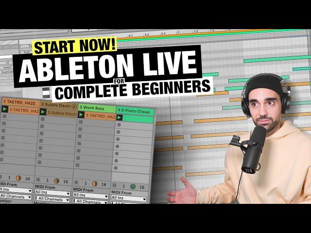 how to start your first song or beat in ableton live