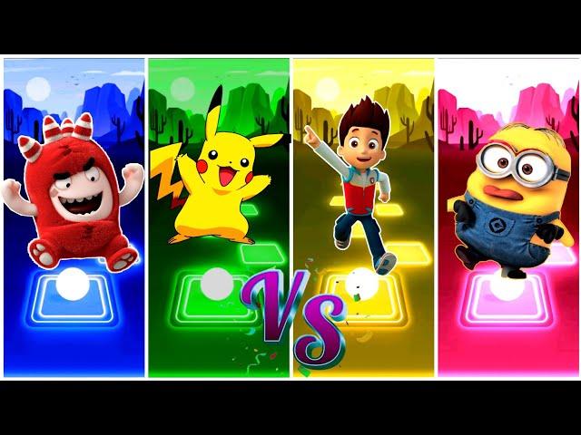 Oddbods Fuse  Pika Pika Pikachu  Paw Patrol Raider  Minions  Who is Best?