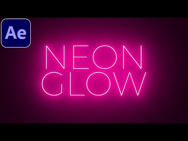 Easy Neon Glow Tutorial in After Effects | No Plugins