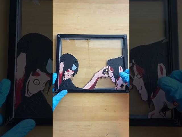 I painted Sasuke and Itachi Uchiha  #shorts