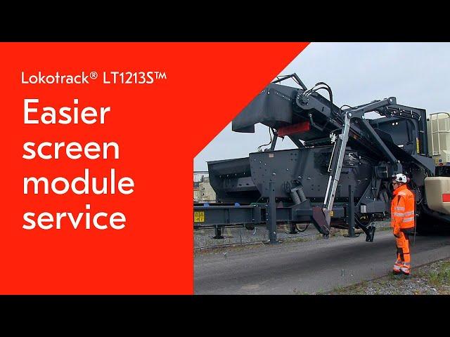 Lokotrack® LT1213S™ - Easier screen module service