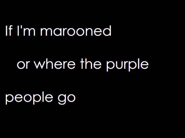 Tori Amos - Purple People (lyrics)