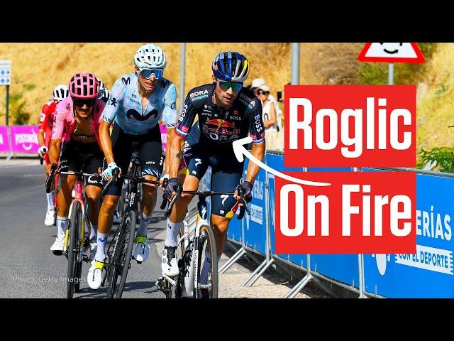 Crash And Tricky Final Climb Can't Stop Primoz Roglic In Stage 8 Of Vuelta a España 2024