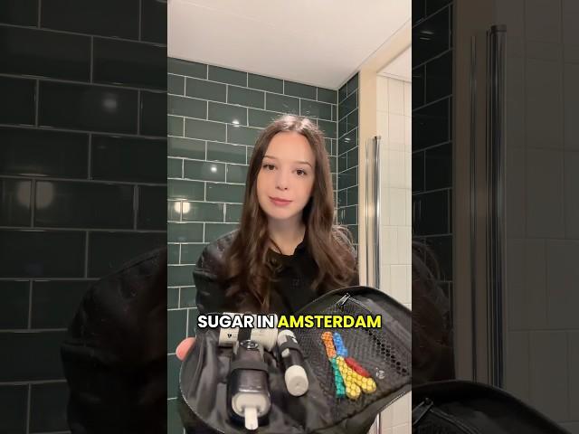 my first BLOOD SUGAR check in Amsterdam ️ #t1d #typeonediabetes #diabetes #youtubeshorts