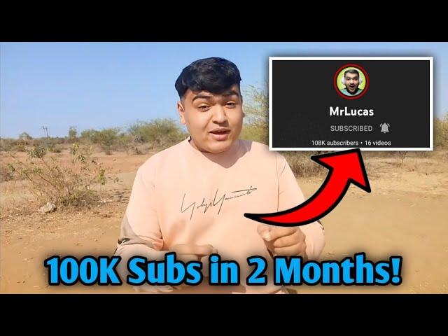 THIS YOUTUBER Gained 100K Subscribers in 2 MONTHS! | @MrLucas Facts | #shorts