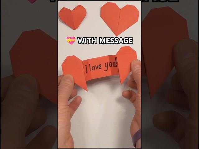 HOW TO MAKE ORIGAMI HEART WITH MESSAGE | GIFT FOR MOM FOR MOTHER'S DAY INCL ART