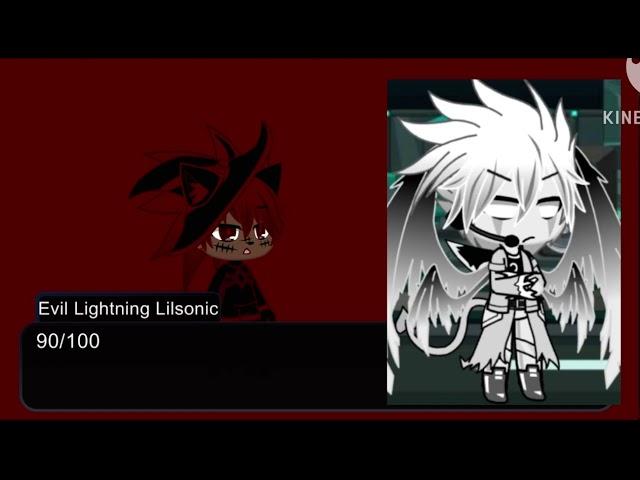 Evil Lilsonic rating the gacha villains