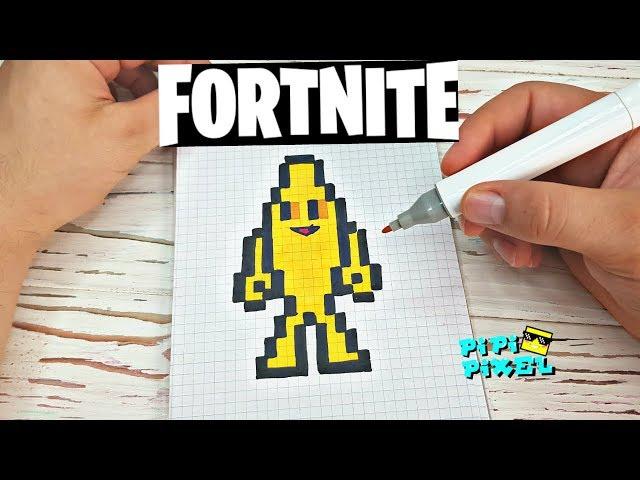 БАНАН из ФОРТНАЙТ PIXEL ART !!! РИСУНКИ ПО КЛЕТОЧКАМ fortnite