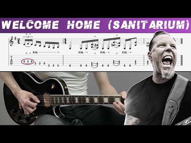 METALLICA -  WELCOME HOME SANITARIUM (Guitar cover with TAB | Lesson)