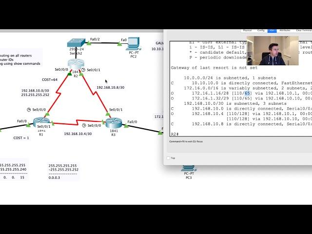 Configuring OSPF in Cisco Packet Tracer - Part THREE