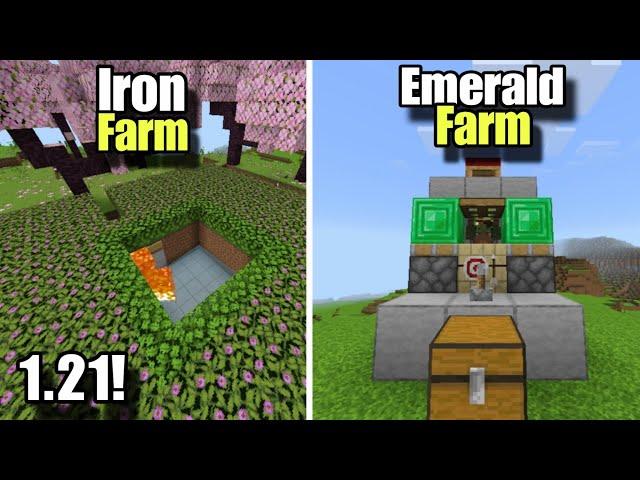 Unlimited Iron & Emerald Farm in Minecraft Pocket Edition