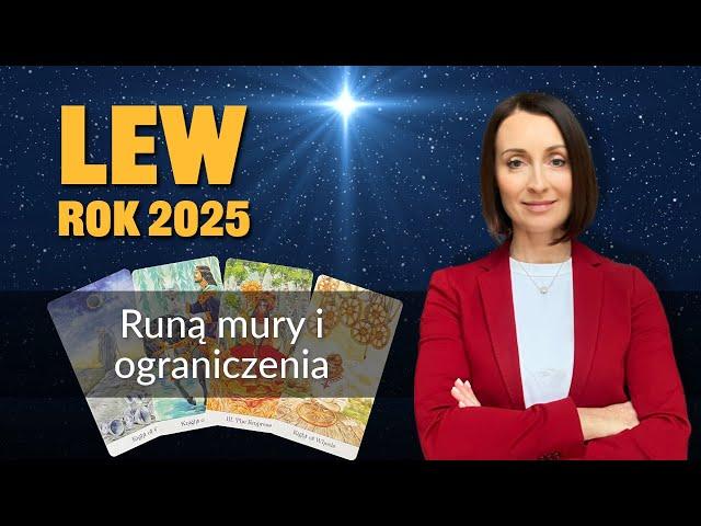 Lew RUNĄ MURY I OGRANICZENIA Rok 2025 tarot