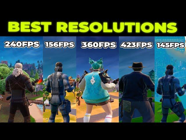 The BEST Stretched Resolutions in Fortnite!  (FPS BOOST + 0 DELAY)