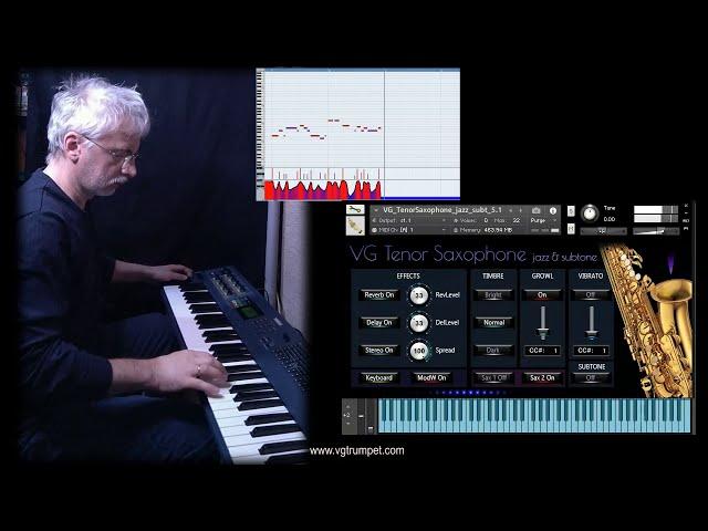 VG Tenor Saxophone Native Instruments Kontakt sound library. vst, nki, wav, brass and woodwind.