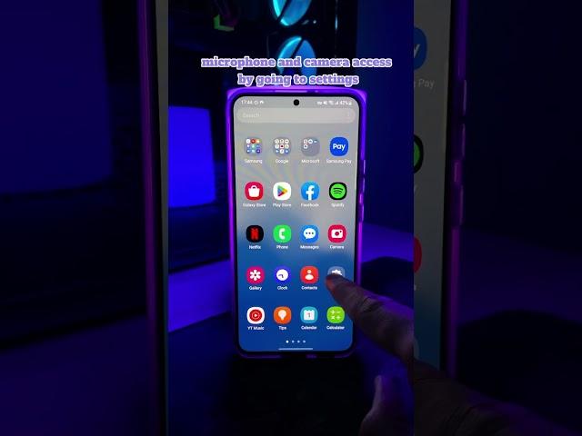 Disable Mic & Camera access #samsung #shorts #samsungtips
