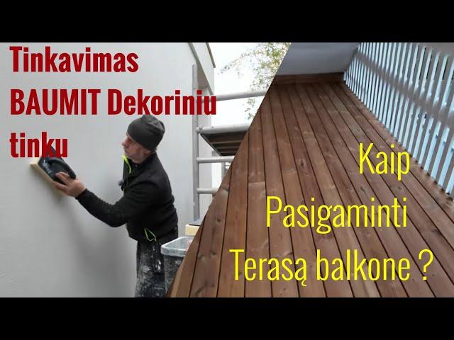 Fasado darbai. Terasinės lentos balkone. LIPTUMĖTE ant spintelių, objekte ? Apie MILWOUKEE pirkinius