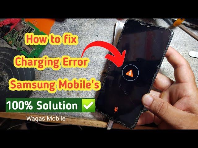 Samsung Galaxy A03S Yellow Triangle Not Charging 100% Solution by Waqas Mobile