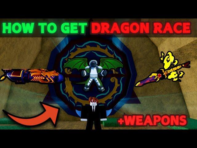 (CONFIRMED) FULL STEPS TO GET DRAGON RACE AND NEW WEAPONS | Blox Fruits Dragon Update 24