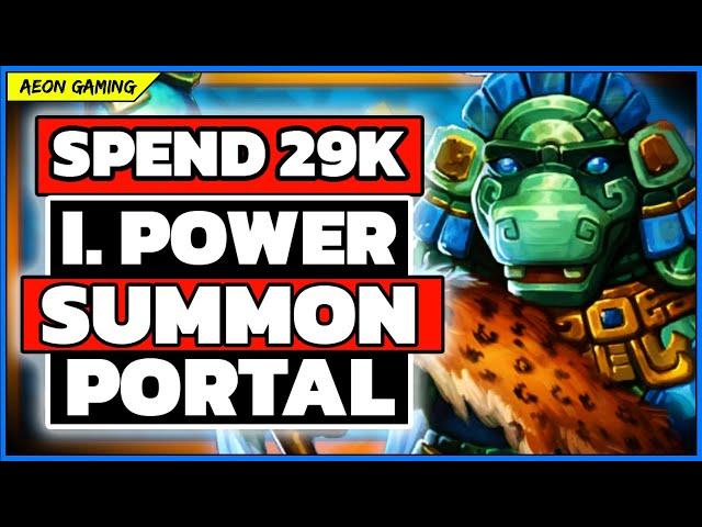  Spend 29K Gems in the Instant Power Summon Portal   in Beta V75.5 | Empires & Puzzles 