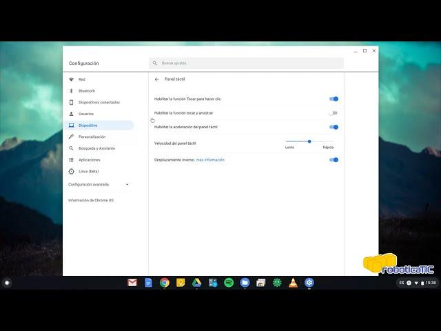 Curso Chromebook - 12 - Configurar panel táctil - SPANISH ESPAÑOL