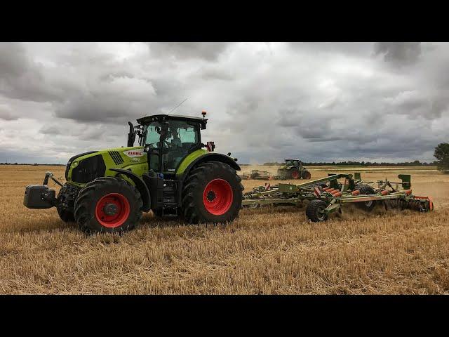 Une équipe 100% claas pour le  Déchaumage (Claas axion 870,830|Amazone Catros 8m, Cenius 5m)2k20