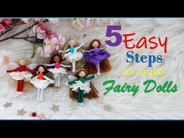 5 Easy Steps to Make Fairy Dolls with Your Kids | DIY Fairy Dolls | Huong Harmon