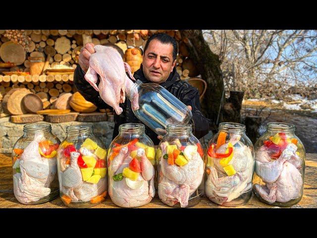 Tender And Very Juicy Chicken With Vegetables Cooked In A Glass Jar