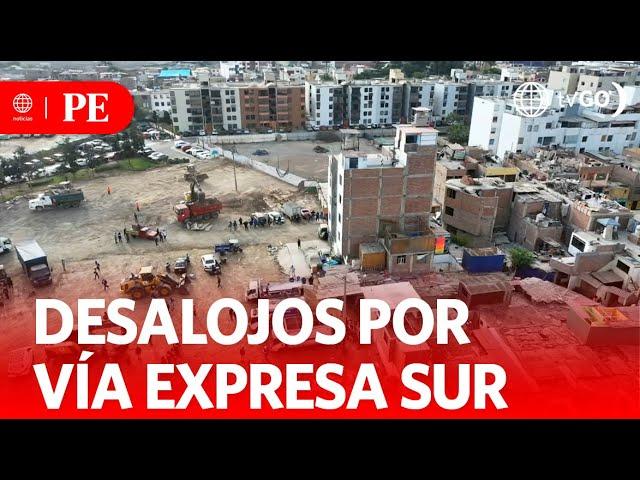 Relocation operation in Surco for Vía Expresa Sur expansion | Primera Edición | News Peru