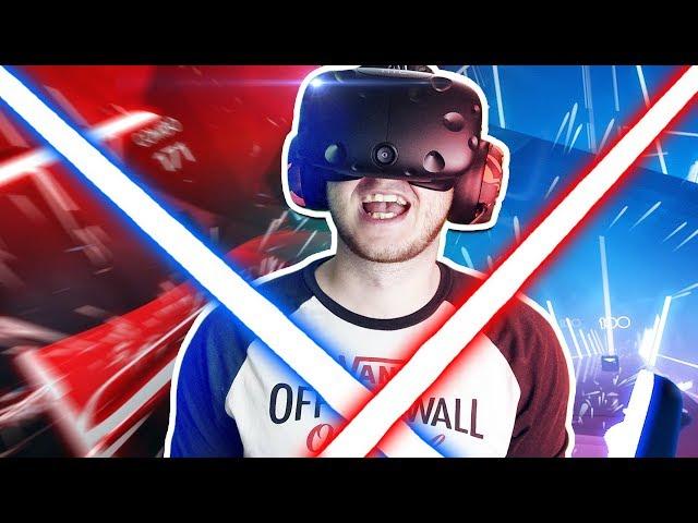 BEAT SABER С УТЯЖЕЛИТЕЛЯМИ - ВИРТУАЛЬНАЯ РЕАЛЬНОСТЬ - ЮТУБ НЕ СОХРАНИТ ЗАПИСЬ!