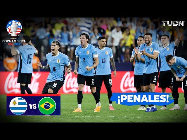 ¡TANDA COMPLETA! Uruguay se mete a semis | Uruguay vs Brasil | Copa América 2024 - 4tos | TUDN