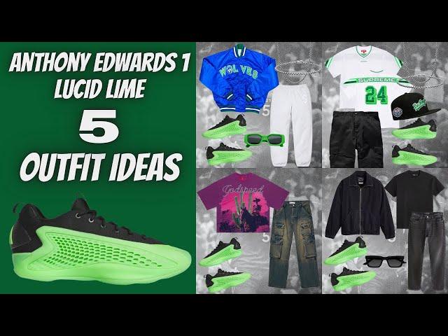 Styling Anthony Edwards 1 Low | Anthony Edwards 1 Lucid Lime Outfits