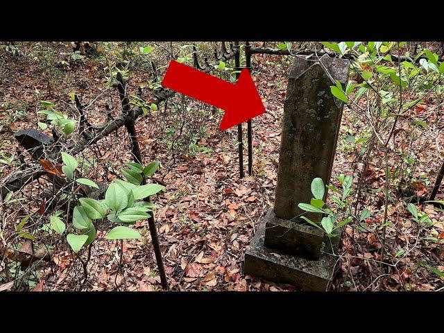 Hidden Headstones And An Unusual Epitaph! Forgotten Cemetery Found!
