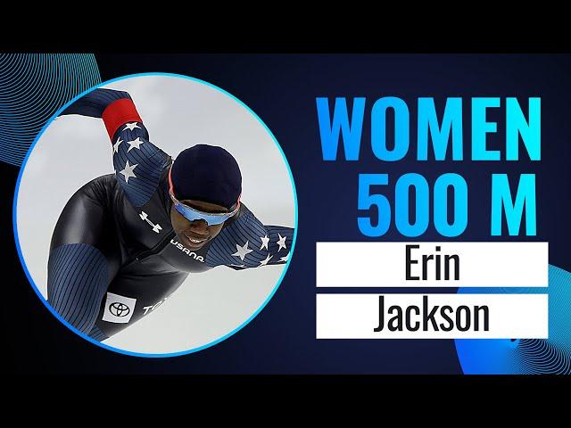 Erin JACKSON (USA) | Winner | 500m Women | Salt Lake City 2024 | #SpeedSkating