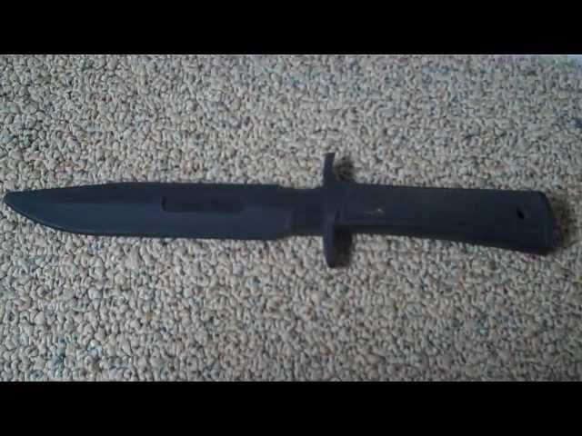 Review of the cold steel rubber training knive airsoft (military classic)