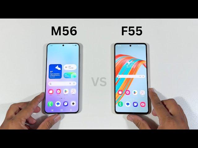 Samsung M56 vs Samsung F55 Speedtest and Camera Comparison