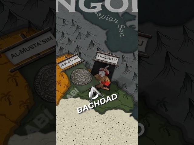 Why did the Mongols Destroy Baghdad?  #shorts #mongols #map