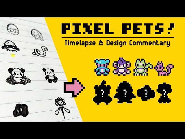 Designing 4 NEW pets for our game! | Pixel Art & Animation