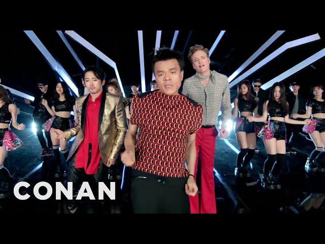 J.Y. Park "Fire" feat. Conan O'Brien & Steven Yeun & Jimin Park Official M/V | CONAN on TBS