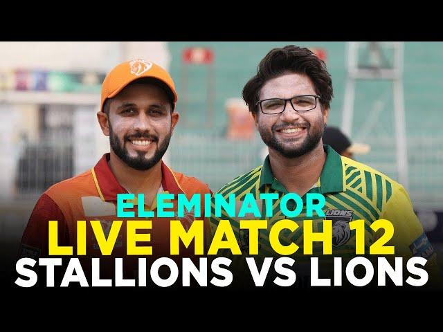 Live | Allied Bank Stallions vs Nurpur Lions | Match 12 | Bahria Town Champions Cup 2024 | M9A1K